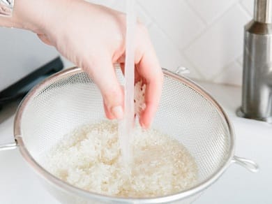 Rinse And Soak The Rice